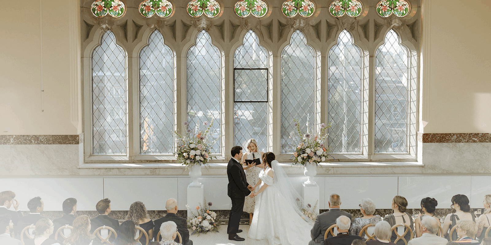 wedding ceremony at museum of nature in ottawa